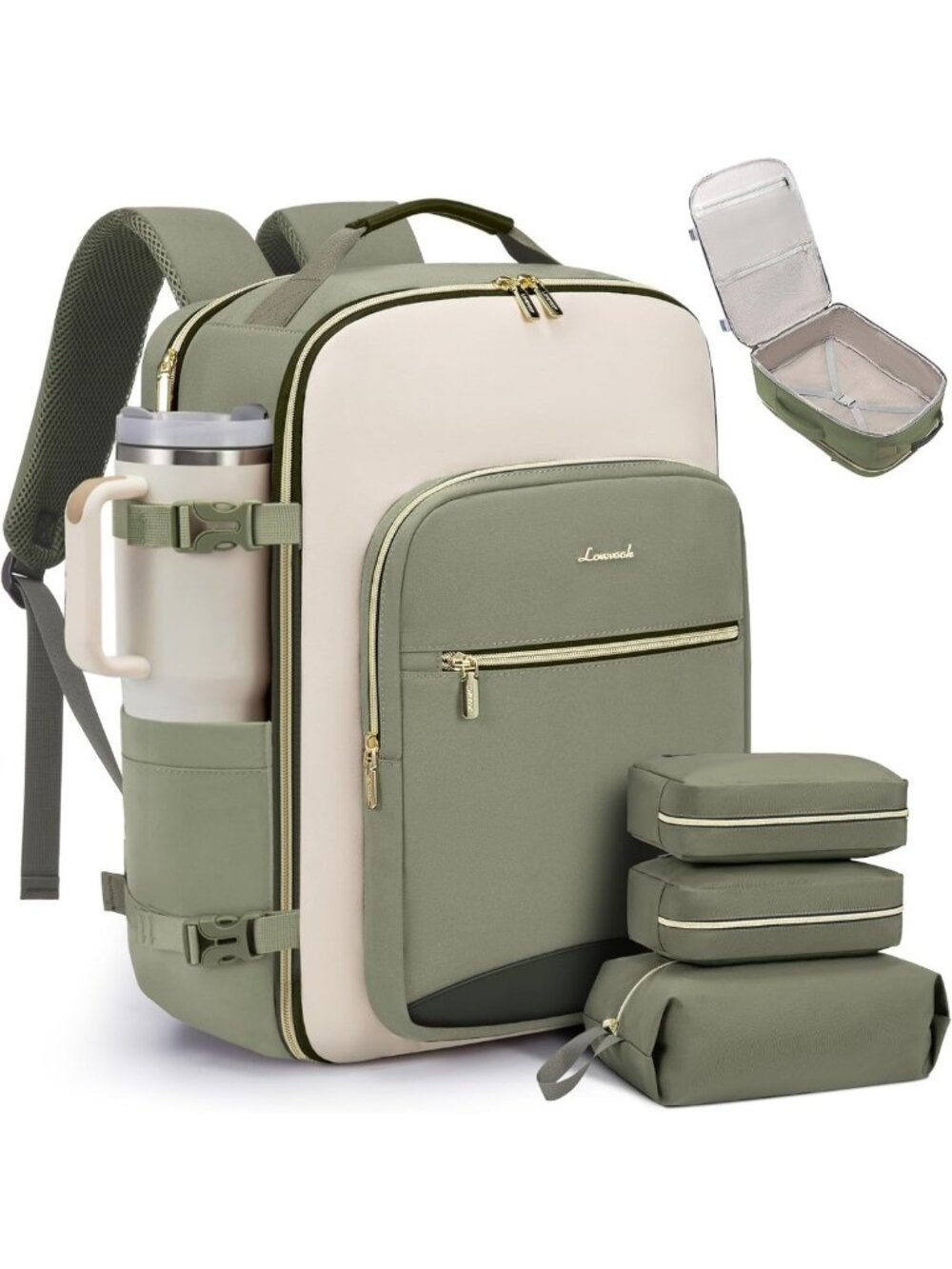 Versatile 40L Travel Backpack for Men & Women, Airline Approved, Waterproof